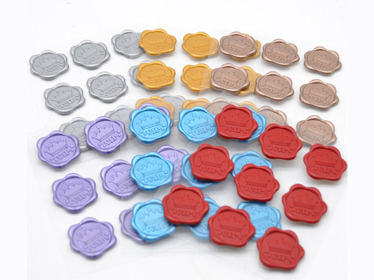 Custom Plastic Wax Seal Sticker, Environmental Sealing Wax Sticker For  Decorate Invitations