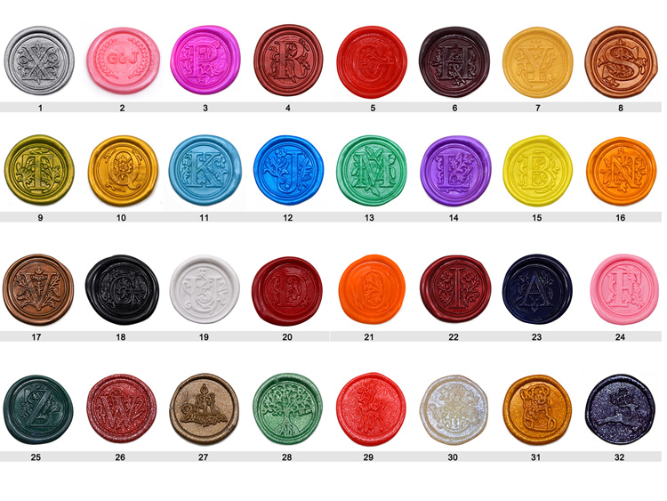 Gold/Sliver Or Custom Color/ Design Wax Seal Sticker