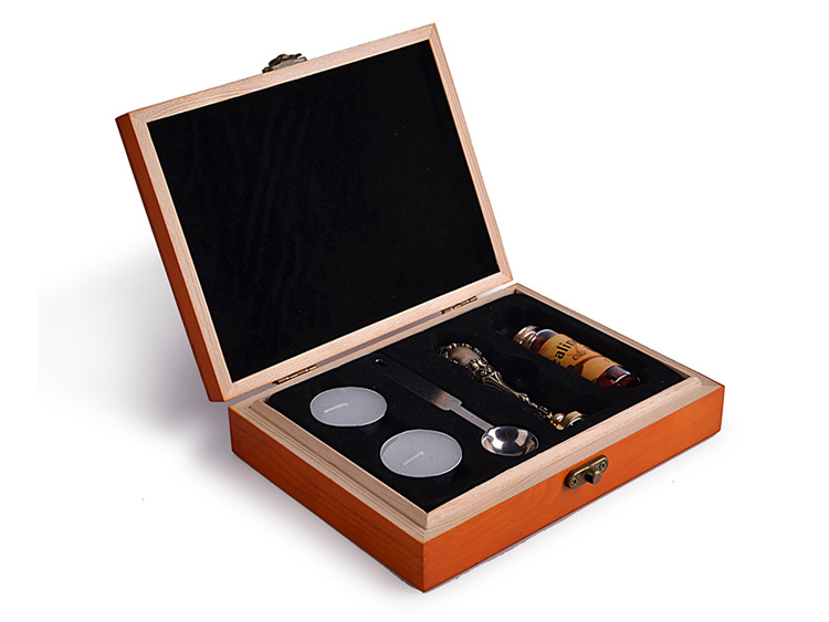 Wooden Box Custom Sealing Wax and Wax Seal Stamp Kits & Gift Set