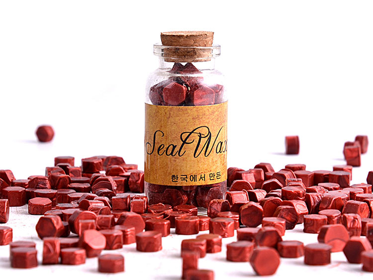 Flexible and Mailable Genuine Wax Seal Beads in Bottle