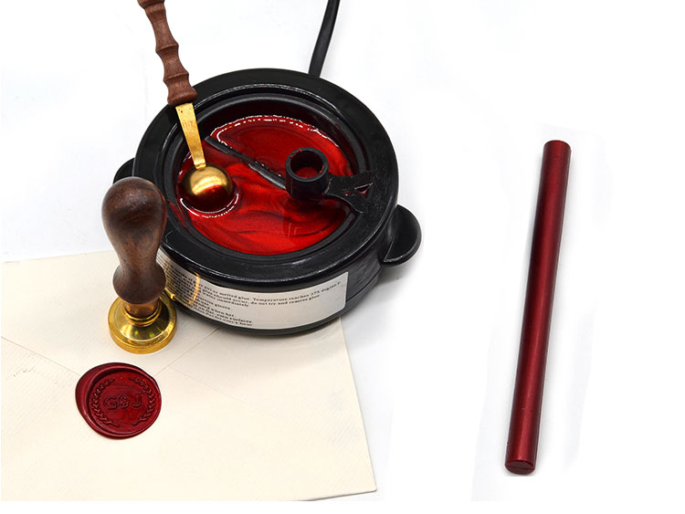 Mini Glue Pot Fire Wax Warmer Melts Electric Heater Wax Bar Sticks Beads Melting Seal Glue Furnace Tool Stove For Wax Seal Stamp