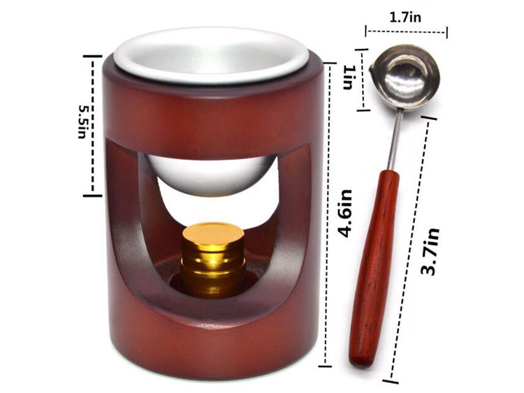 Fire Wax Seal Wax Sealing Stamps Use Special Tools Big Melting Furnace Tool And Rosewood Copper Spoon With Alcohol Furnace