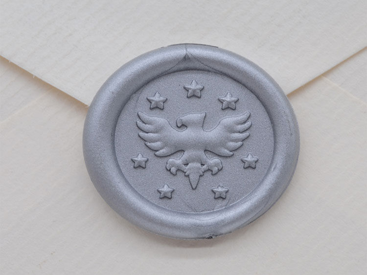 Custom Design Self Adhesive Wedding Invitation Wax Seal Sticker