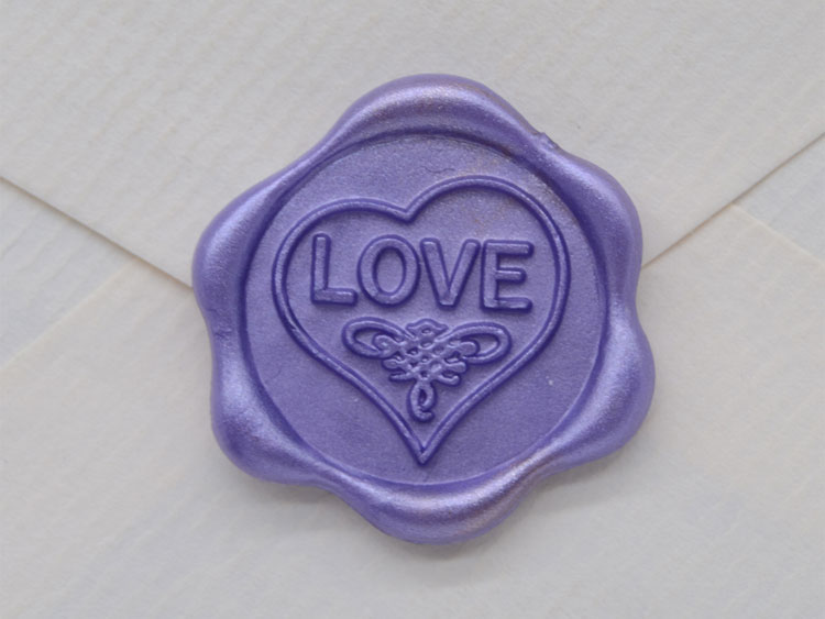 Custom Design Self Adhesive Wedding Invitation Wax Seal Sticker