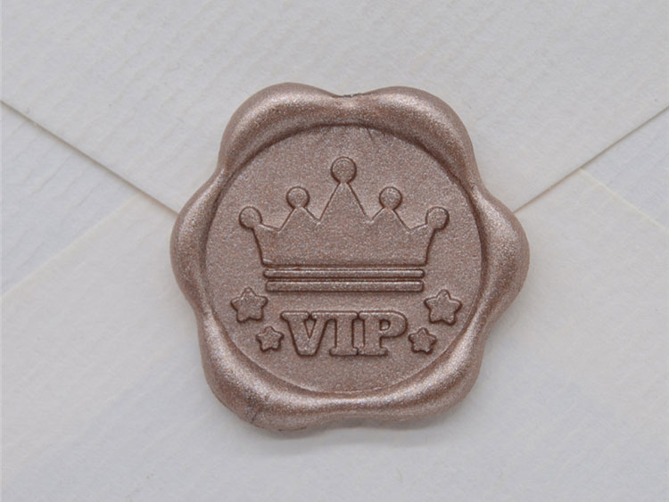 Custom Design Self Adhesive Wedding Invitation Wax Seal Sticker