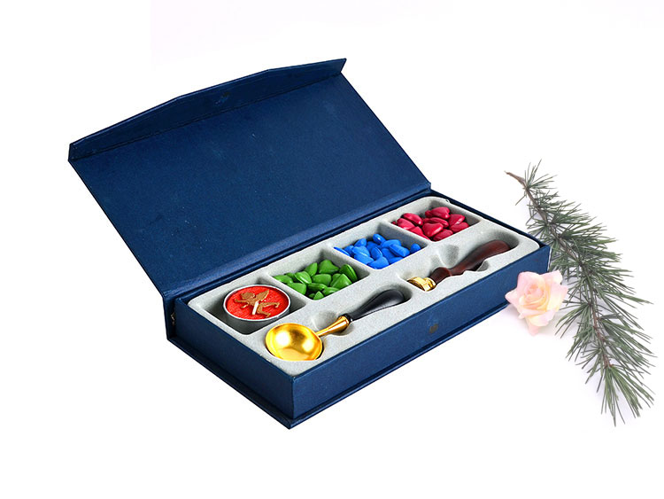 Classical Traditional Sealing Wax Bead Kit with Initial Wax Seal Stamp