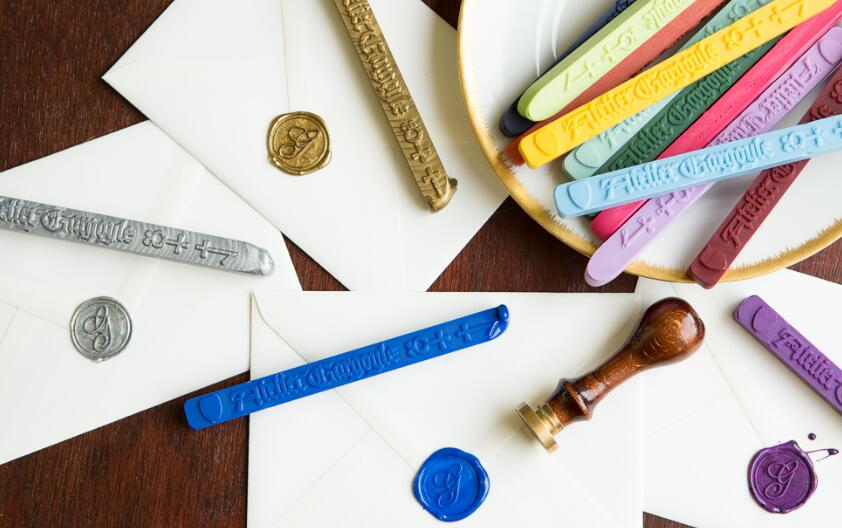 Flexible sealing wax, wax seal stamp