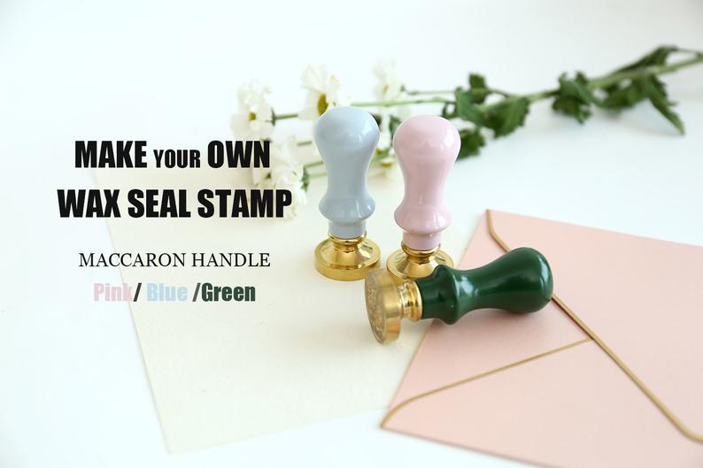 custom logo wax seal stamp, sealing wax sticks